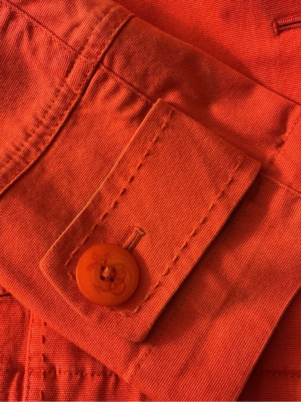 L.L. Bean Red Button-Front Jean Jacket - Picture 8 of 12